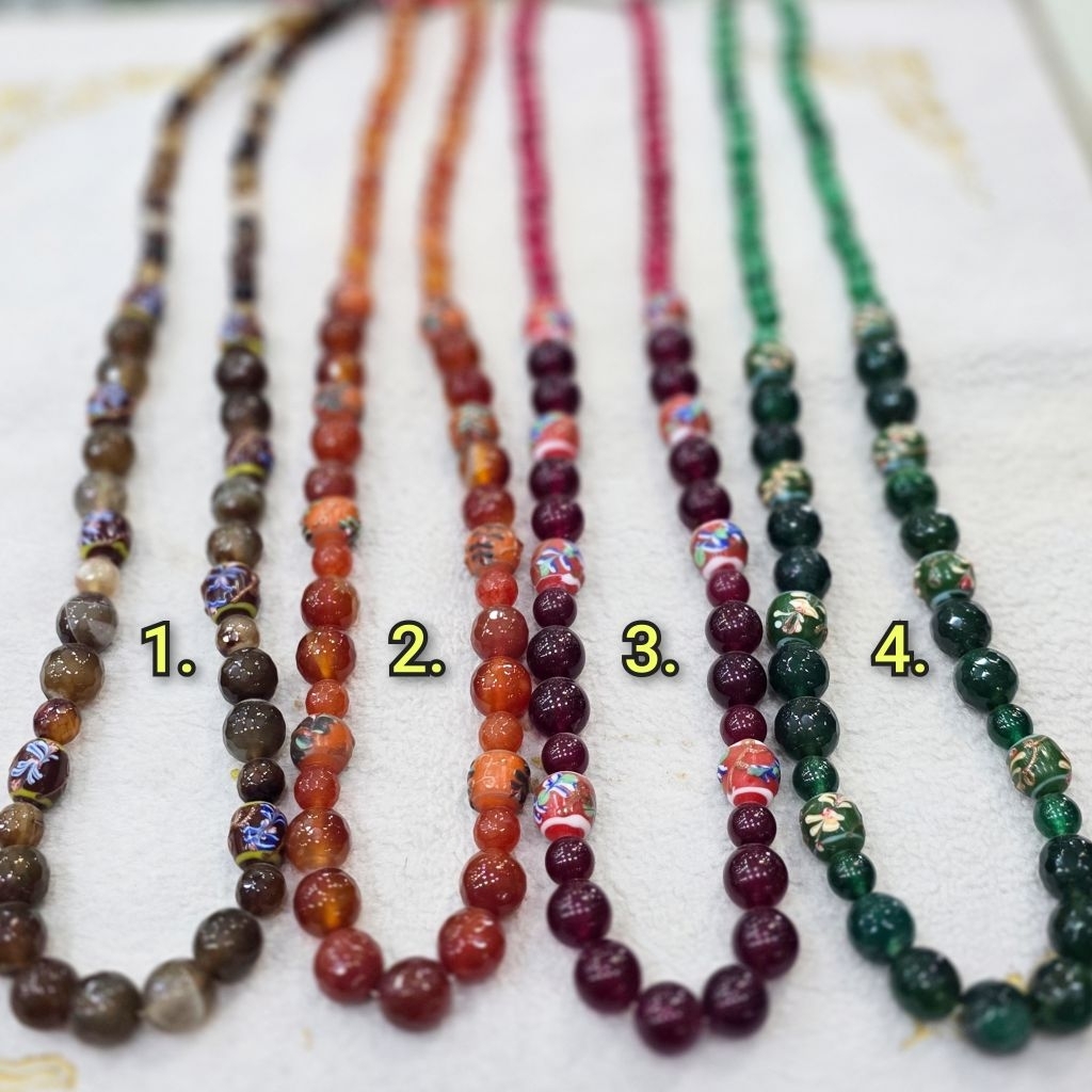 Kalung Batu Kombinasi Manik Dayak Kalimantan A