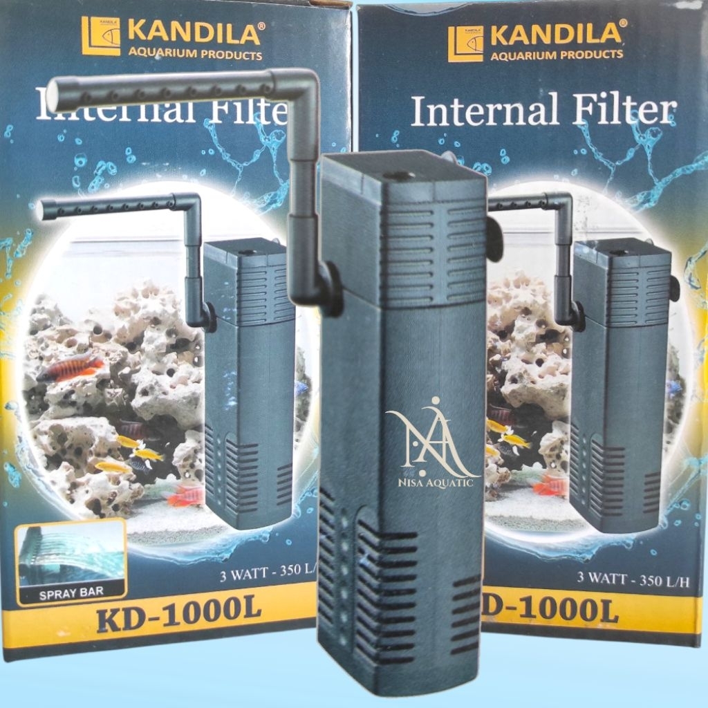 Pompa Celup Filter Air Internal Mini 1000 Kandila KD-1000L Pompa Celup Filter Air Internal Filter Mi