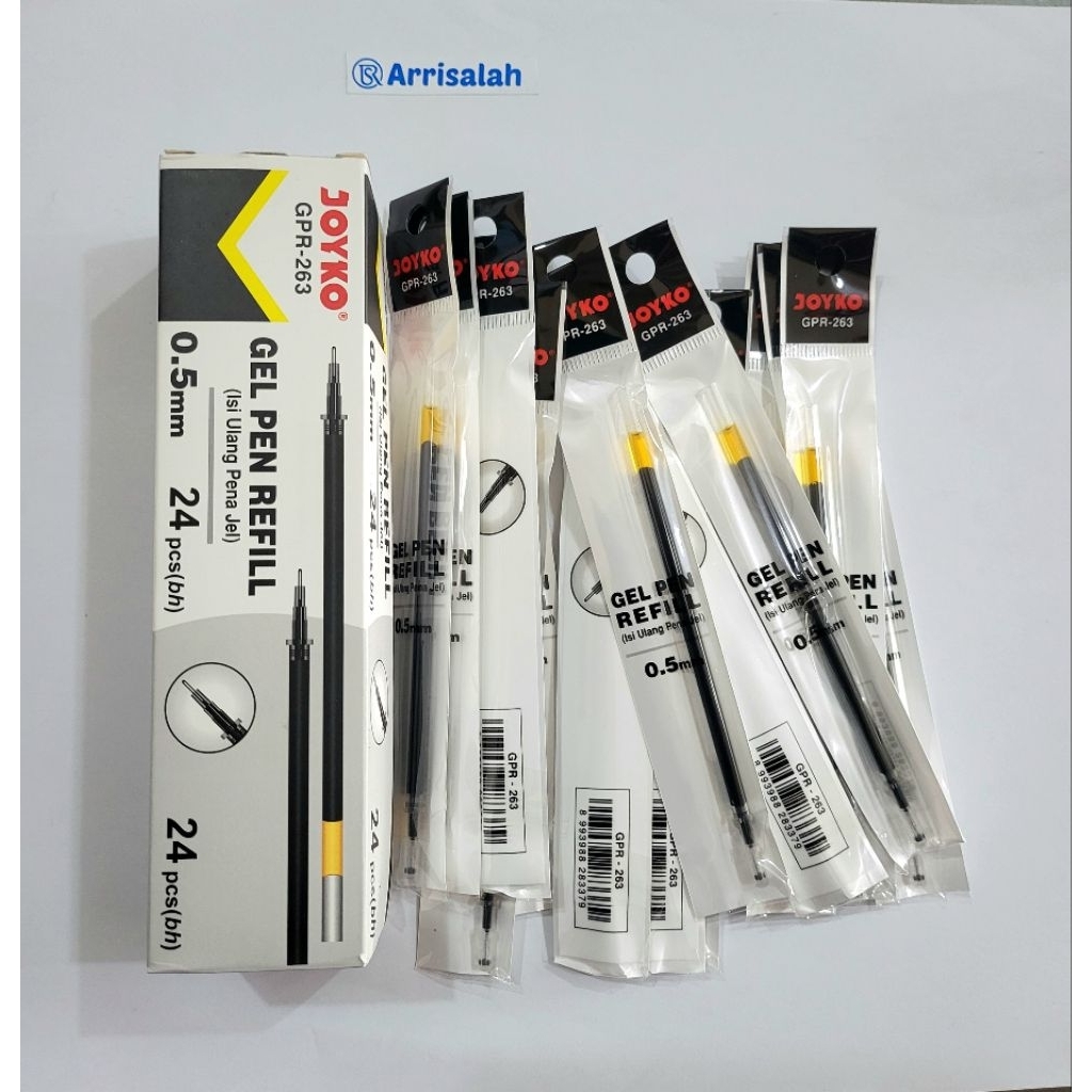 

Gel pen Refill | Isi Ulang Pulpen | Refill pulpen Joyko GPR-263 (1 Pack isi 24)