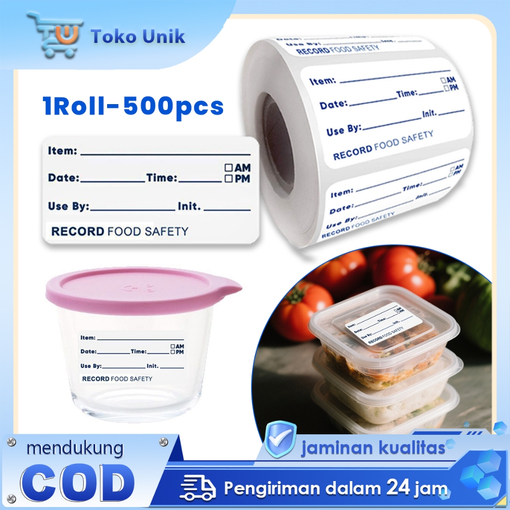 

Stiker Tanggal Kadaluarsa 500pcs Stiker Expired Date Stiker Food Storage Label Stiker Label Produk