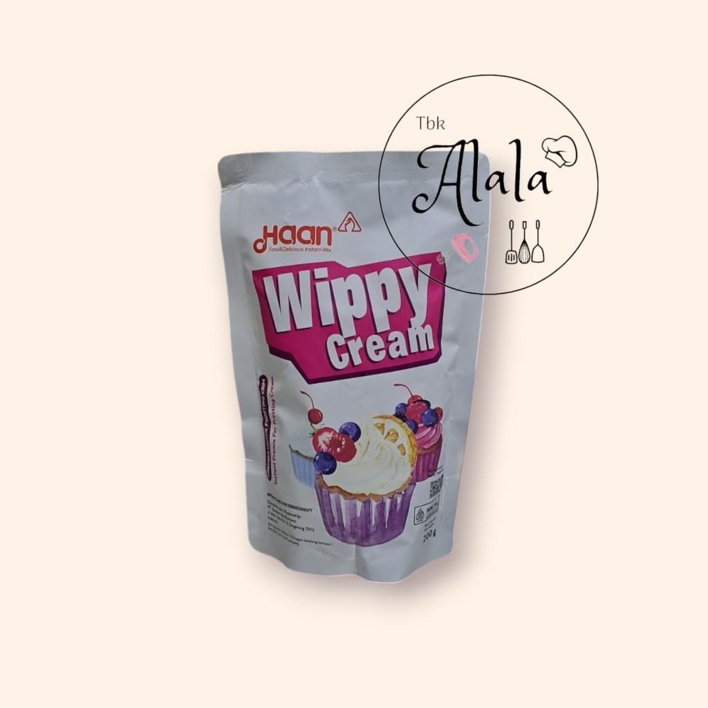 

Haan Wippy / Whippy Whipped Cream Toping Bubuk Instan Powder 200 gr