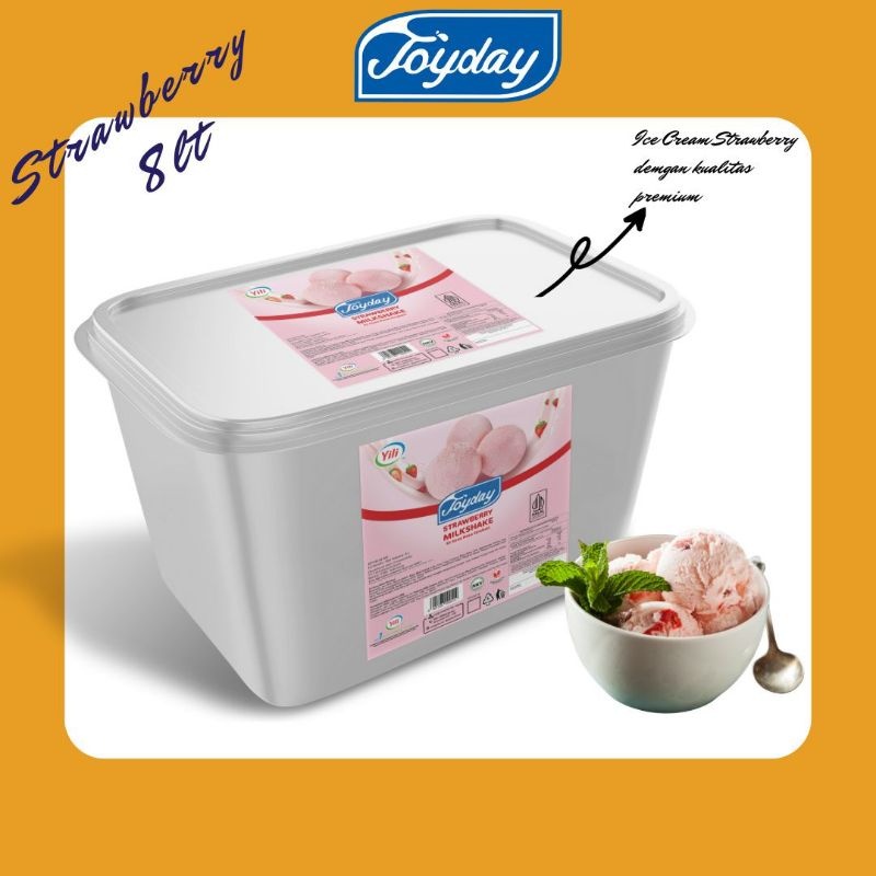 

Ice Cream Joyday Strawberry 8 Liter