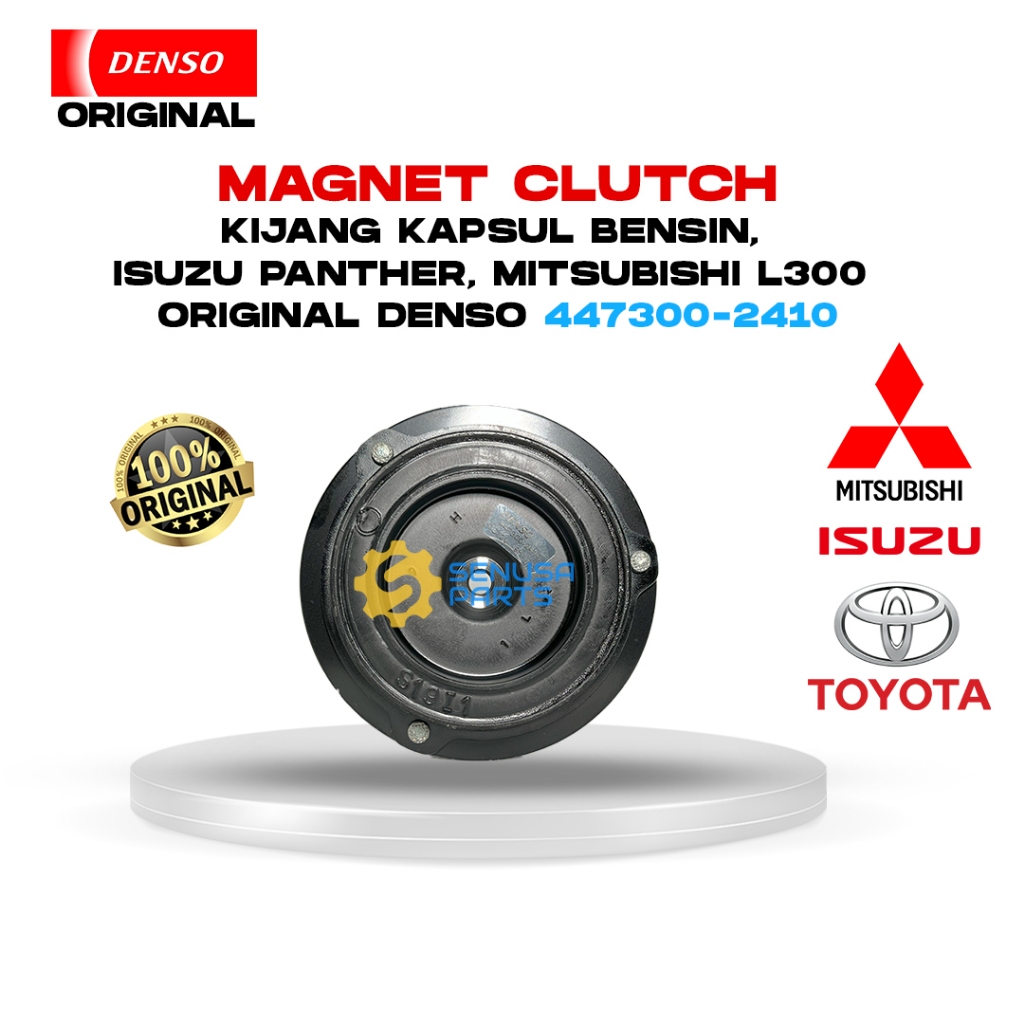 Magnet Clutch AC Mobil Kijang Kapsul Bensin, Isuzu Panther, Mitsubishi L300 - Original Denso 447300-