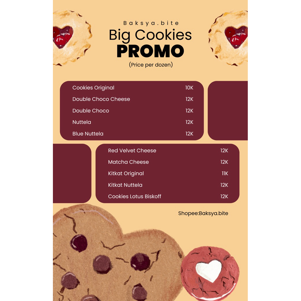 

Soft Baked Big Cookies