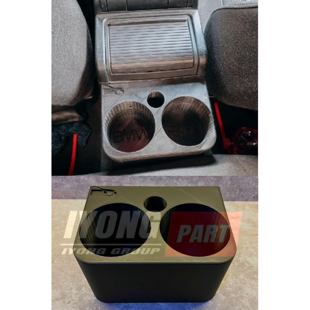 Cup Holder Armrest BMW E46 Penumpang Belakang BMW E46 Cup Holder
