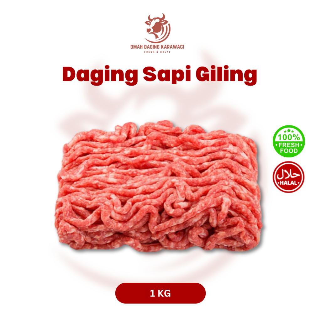 

Daging Giling Sapi / Minced Beef / Ground Beef Halal 1kg Tangerang