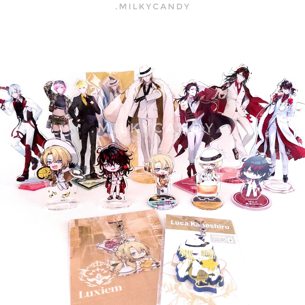 (Updated 6 August) Nijisanji EN JP Official Goods & Merchandise Luxiem Noctyx Ike Eveland Luca Kanes