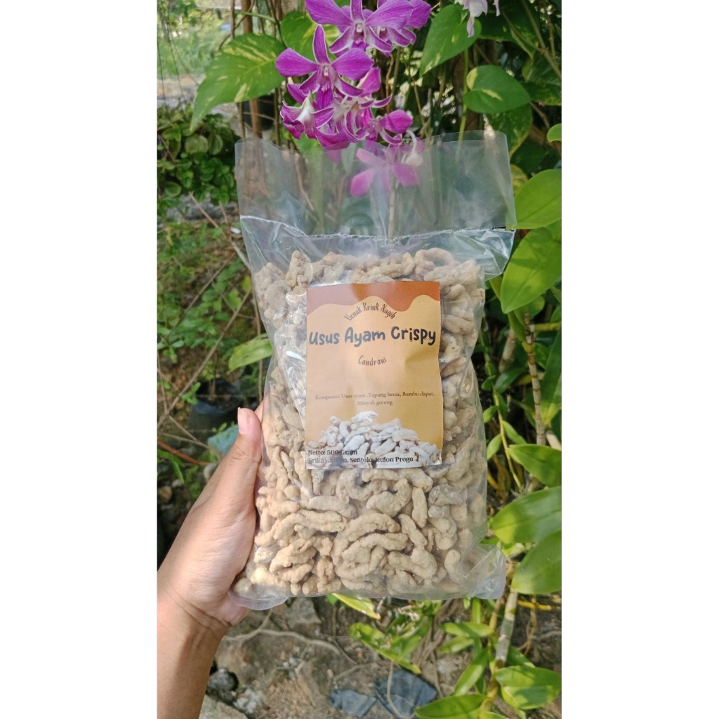 

Keripik Usus Ayam Crispy Candrani 500gram