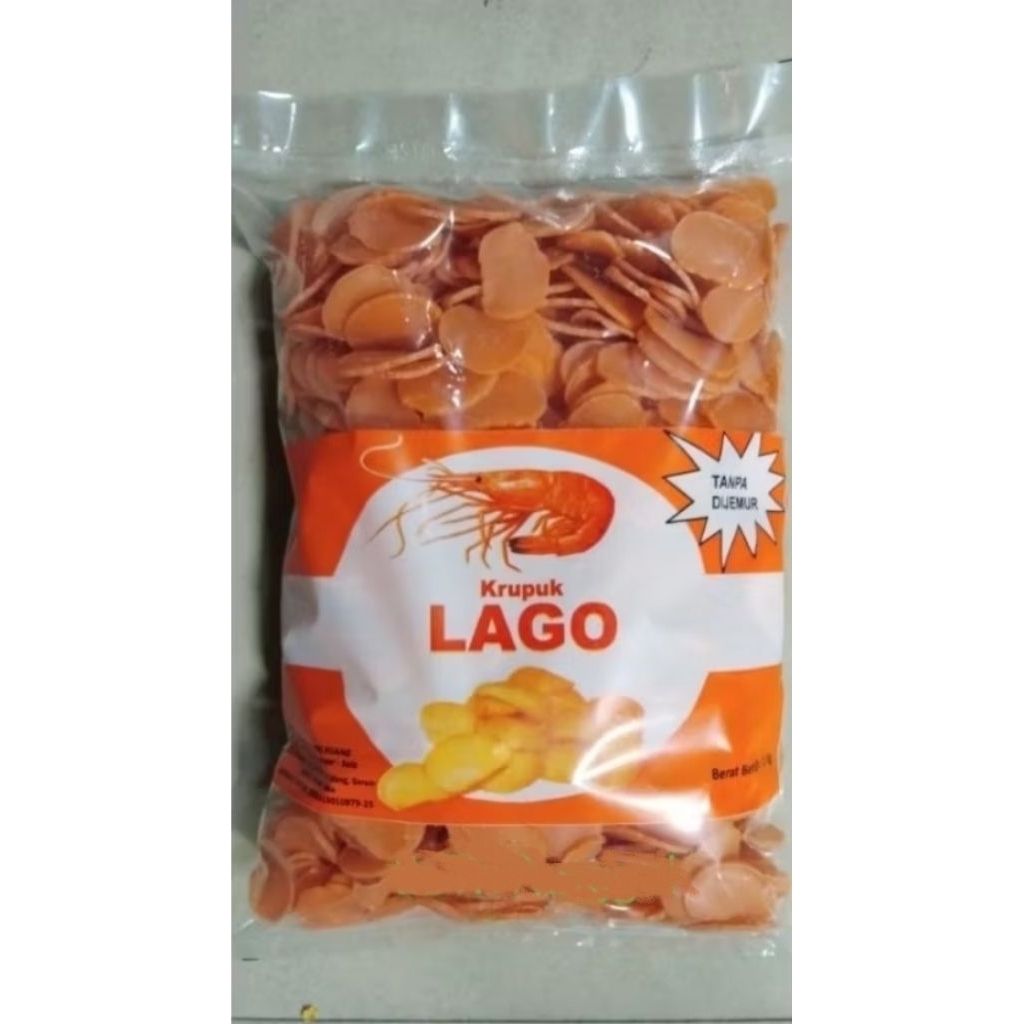 

Kerupuk Lago rasa udang kemasan 1kg