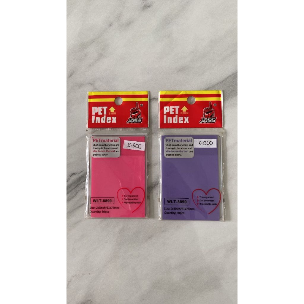 

Pet Index Sticky Note Merk Joss Polos dan Warna