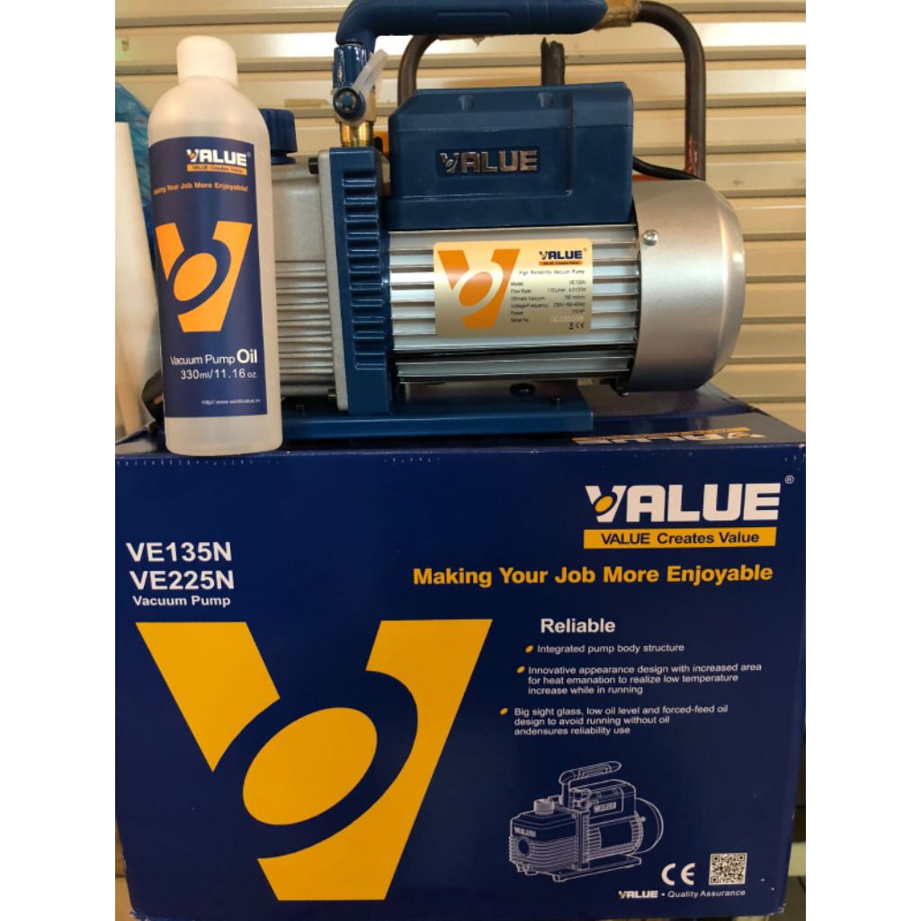 VACUUM PUMP VALUE VE135N | VACUUM PUMP 1/3HP MERK VALUE
