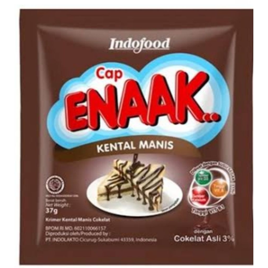 

indofood cap enak kental manis coklat 37 gram