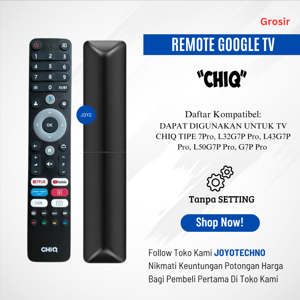 Remote Google TV Chiq Voice / Remot TV Chiq LCD LED Voice