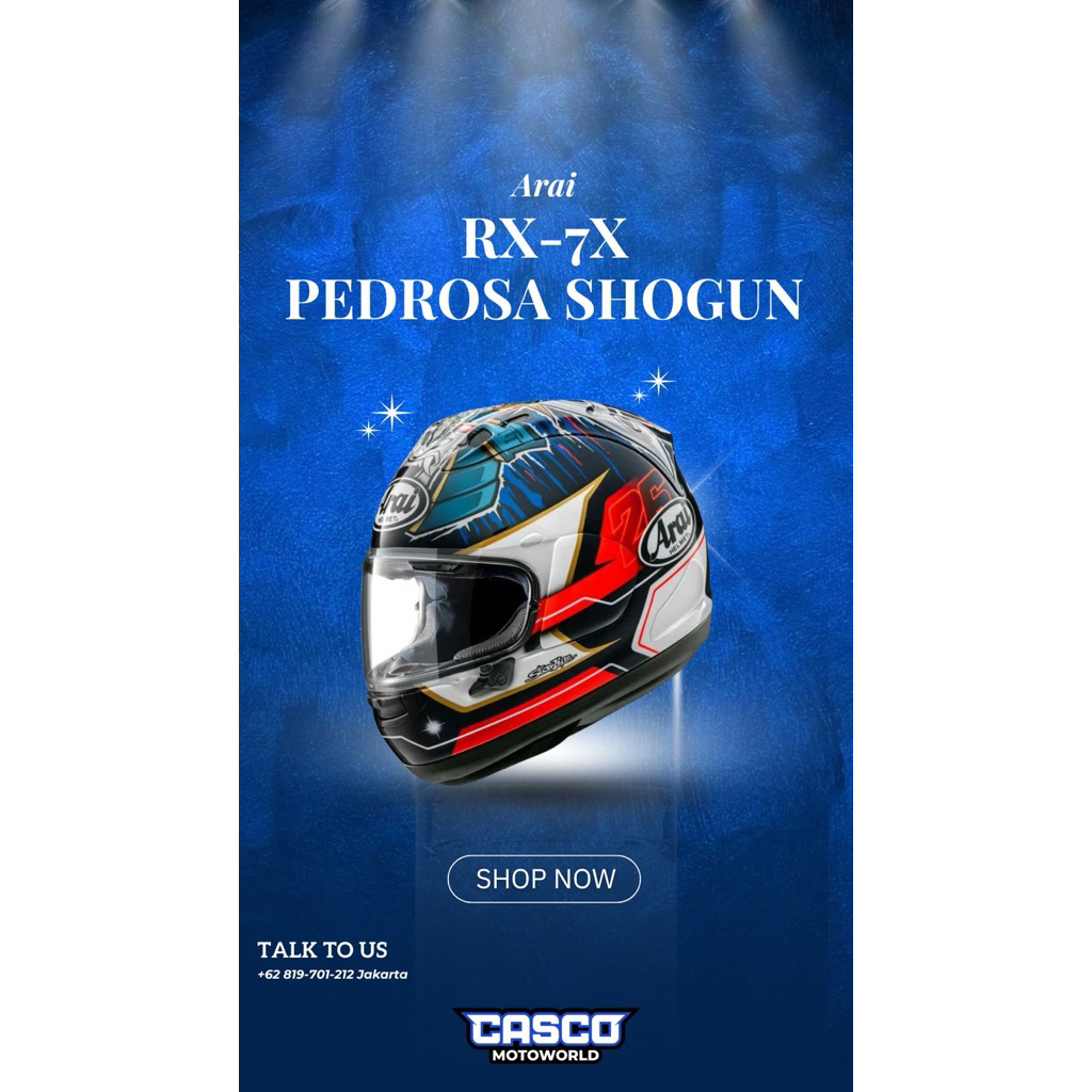 ARAI RX7X Pedrosa Shogun XL