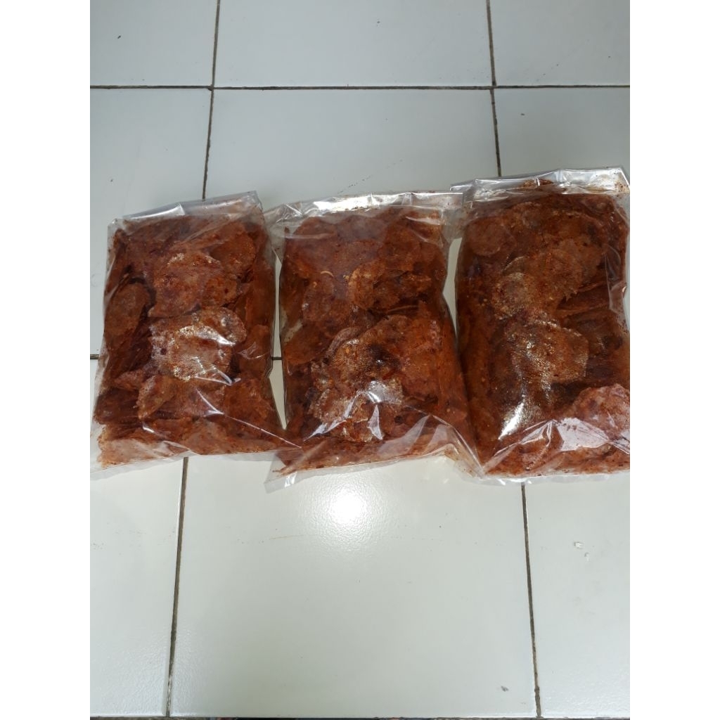 

prikca keripik kaca rasa pedes gurih 500gm