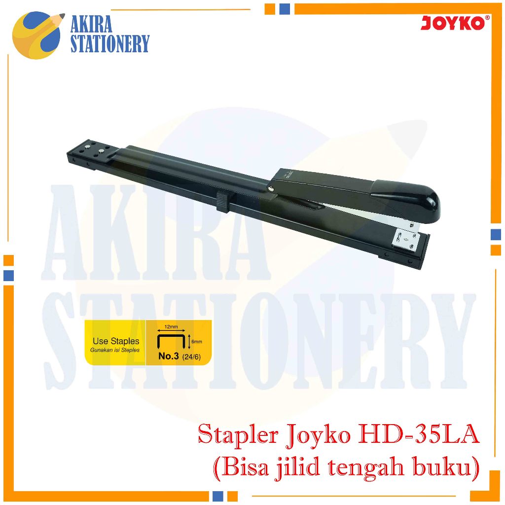 

Stepler Jilid Buku JOYKO HD 35LA / Stapler Joyko HD 35L A Panjang / Mesin Staples JIlid Tengah HD35 LA / Stepler Hecter Heavy Duty / Stapler Panjang untuk Jilid JOYKO HD 35LA