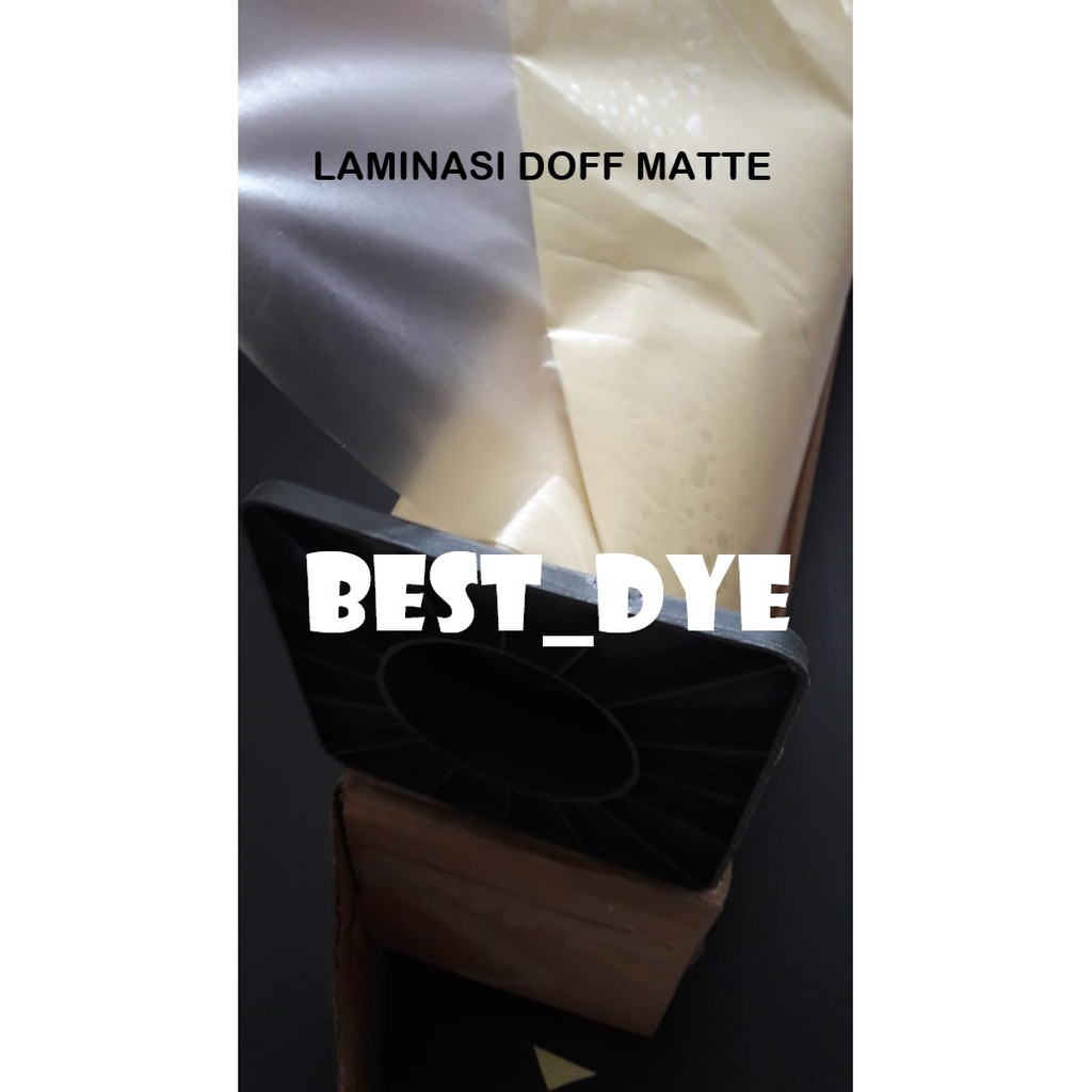 

Plastik Laminasi Dingin DOFF MATTE 100 GR, A4= 21 Cm x 50 Meter, ROLL