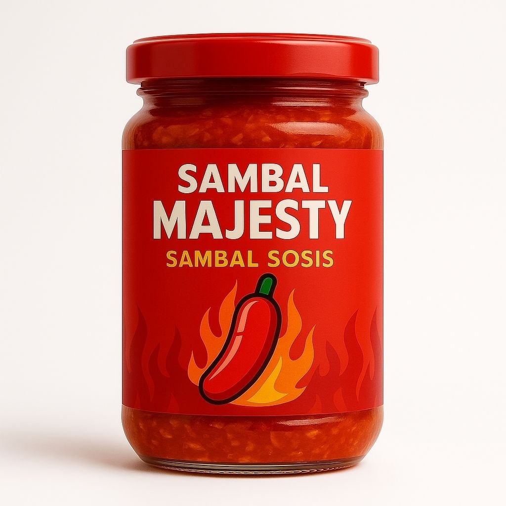 

Sambal Majesty Sosis 200gr – Sambal Sosis Pedas Mantap | Sambal Tahan Lama | Sambal Enak