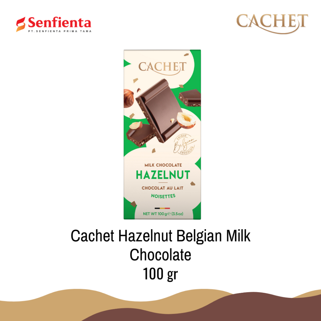 

CACHET HAZELNUT Milk Chocolate 100gr | Chocolate Import | Chocolate Belgia