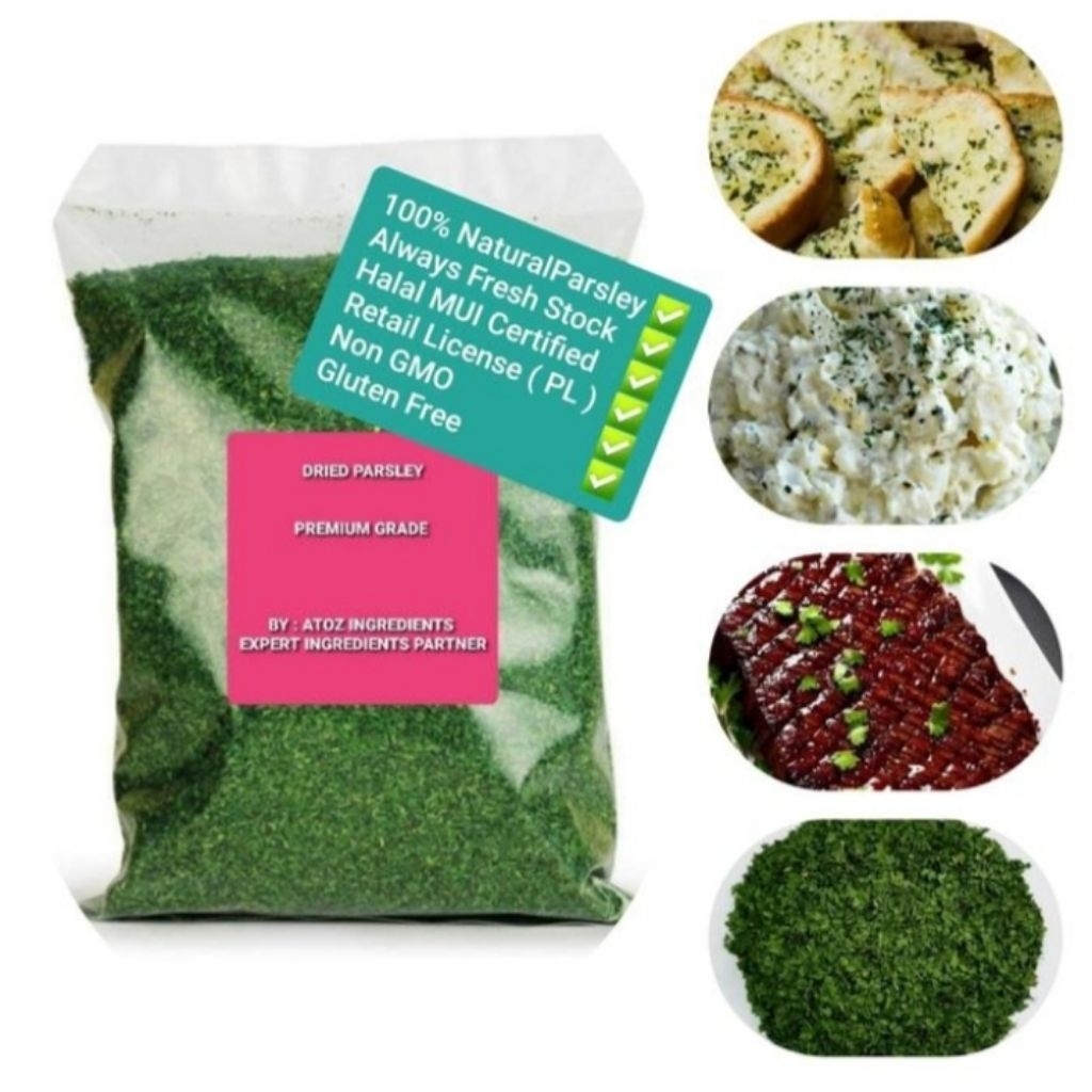 

Dried Parsley Premium Grade 500gram / Daun Parsley Kering Premium 500gram