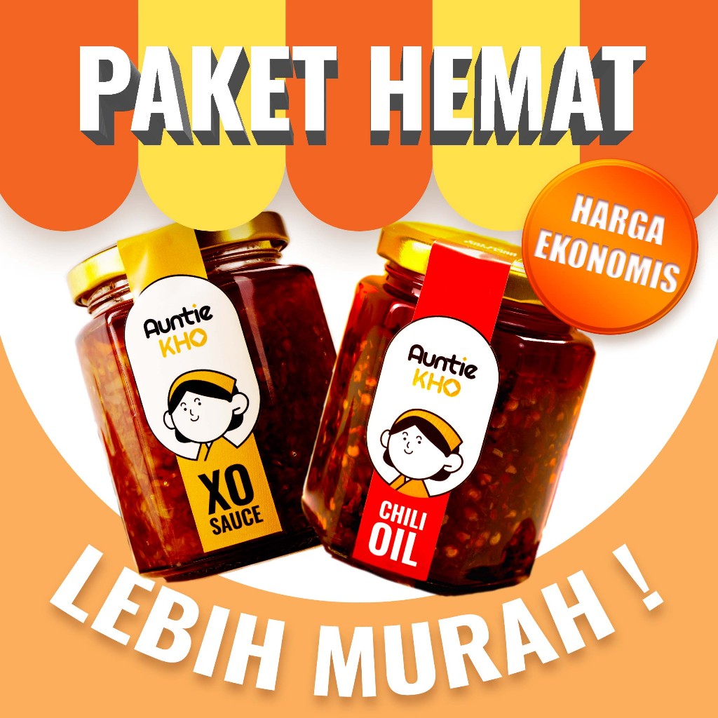 

[Bundle pack] Bumbu XO & Chili Oil Premium / Premium XO Sauce & Chili Oil by Auntie Kho