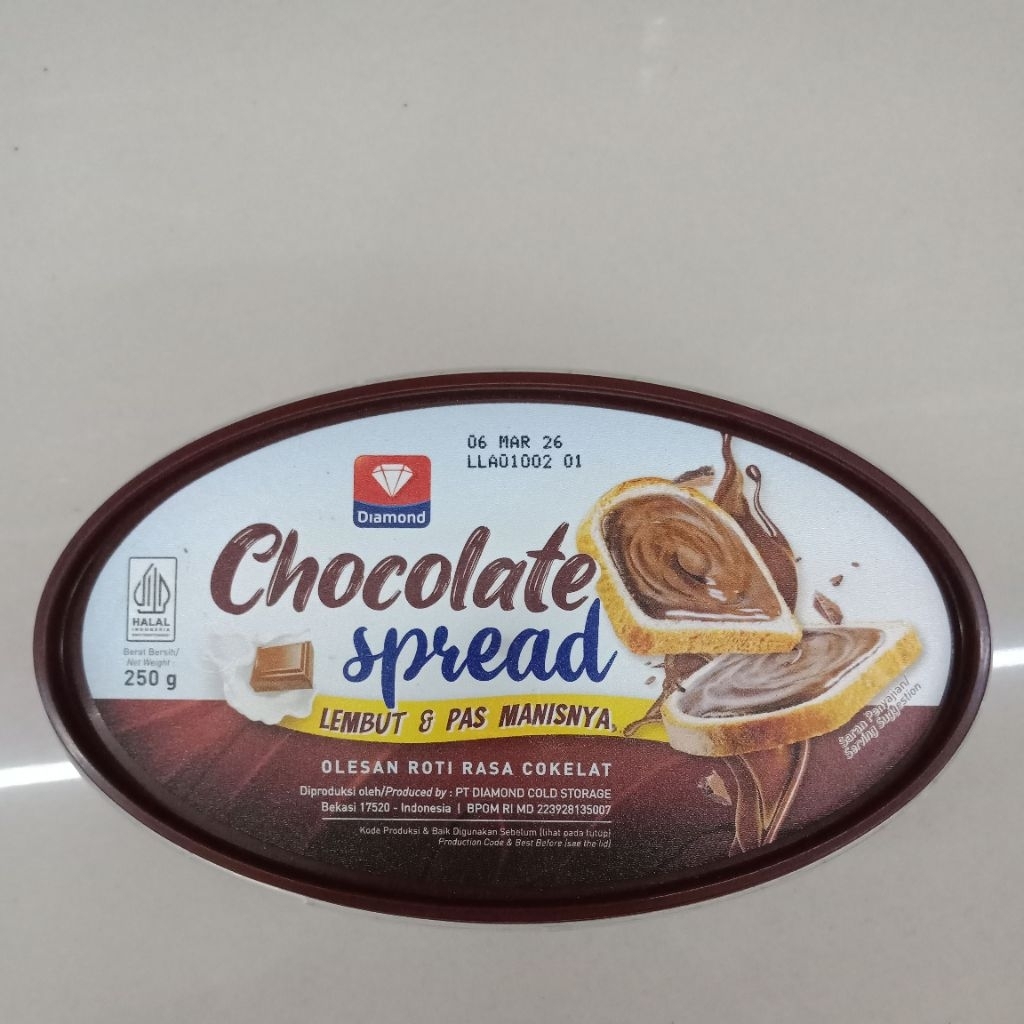 

Diamond Chocolate spread 250 Gram