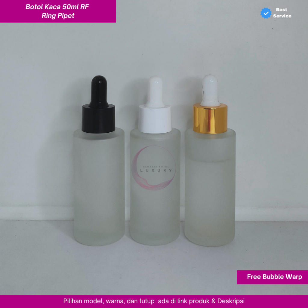 Botol Kaca Serum 50ml RF Pipet
