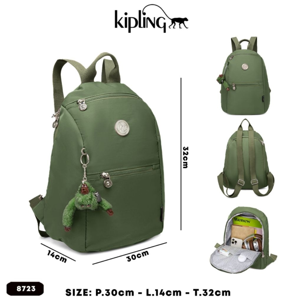 Tas Ransel Kipling Polos | Ransel Kipling Motif | Tas Ransel Sekolah | Tas Ransel Laptop | Tas Wanit
