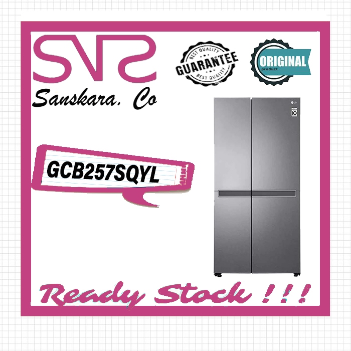 LG GC-B257SQYL KULKAS LG SIDE BY SIDE INVERTER LINEAR GCB257SQYL