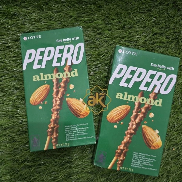 

PEPERO Almond Biskuit stik salut coklat almond 32 gr