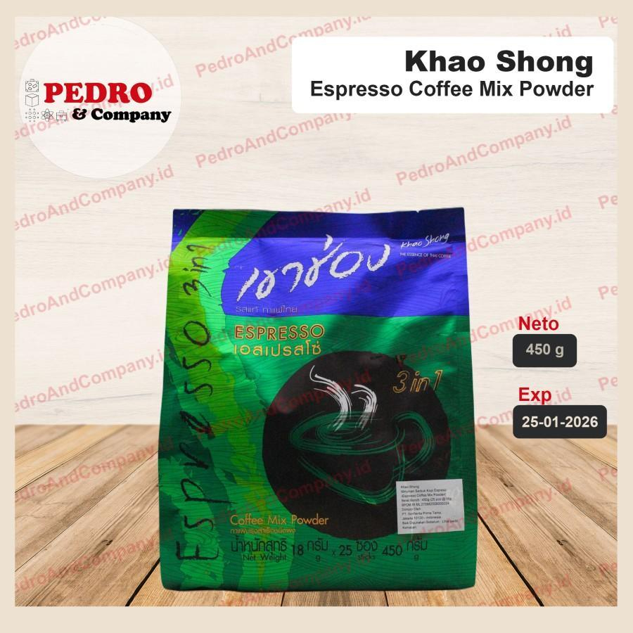 

Khao Shong ESPRESSO Coffee Mix 3in1 kopi instant 450 gram isi 18 gram