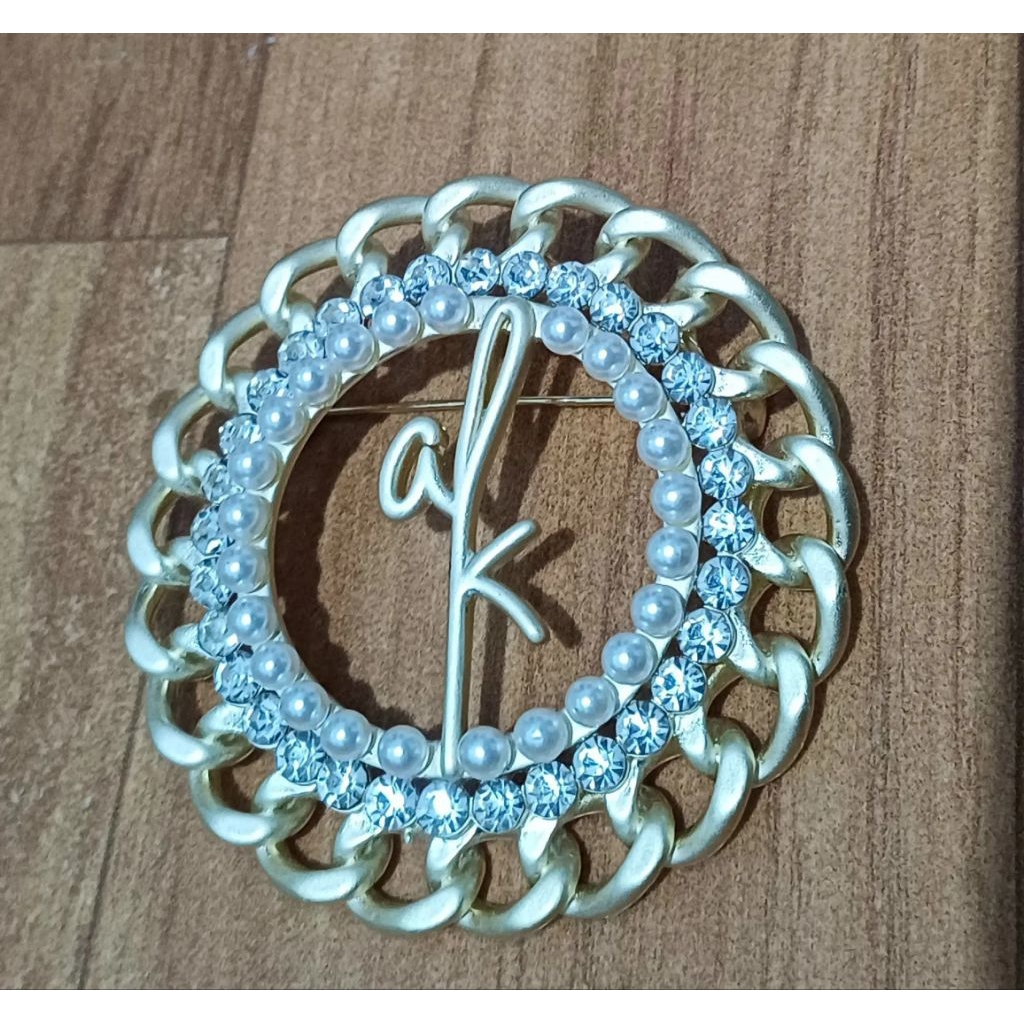 Wearing Klamby Brooch Preloved