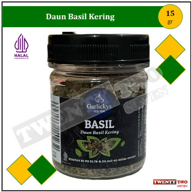 

[doz]|3X Garlickys Basil / Daun Basil Kering 15 gr