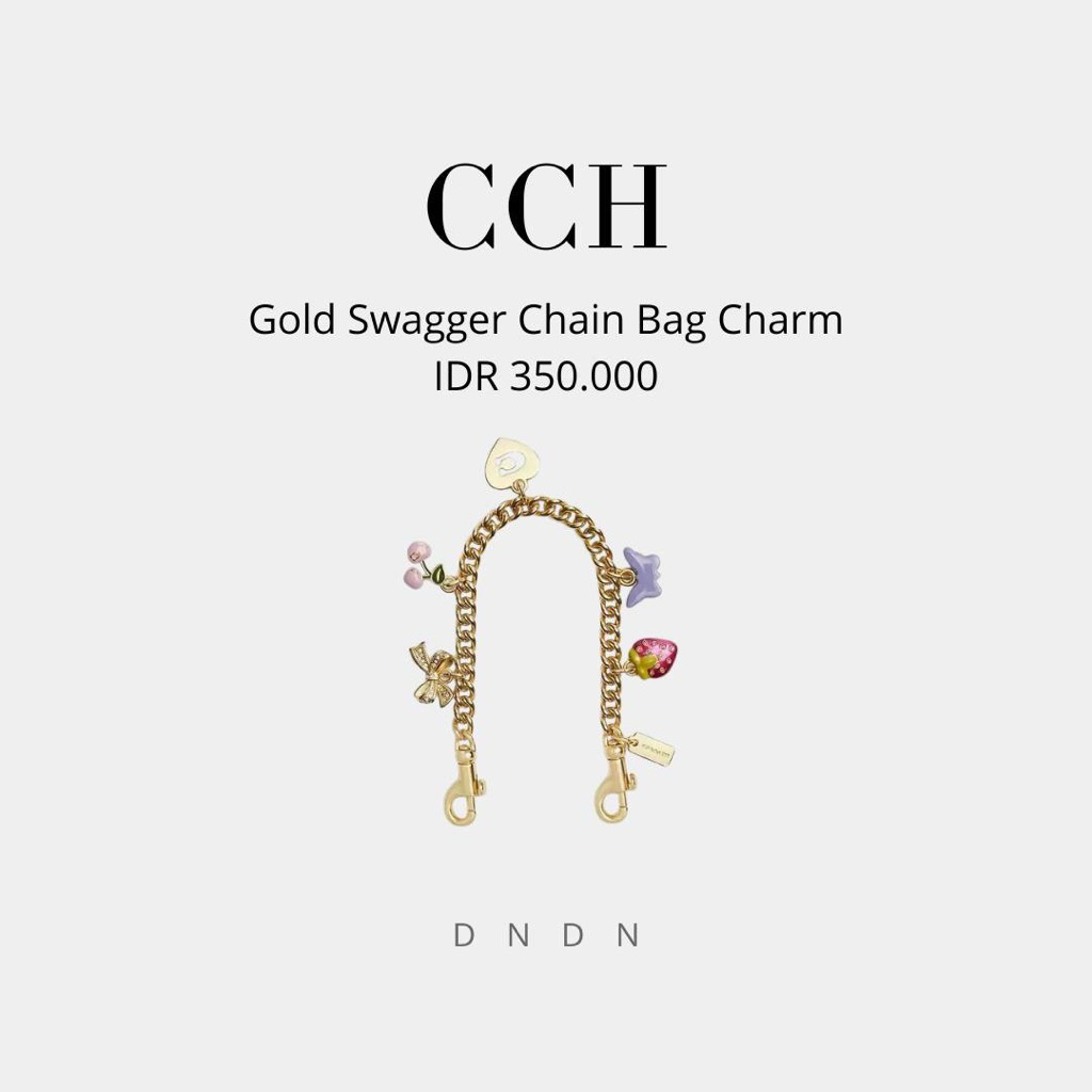 Gold Swagger Chain Bag Charm