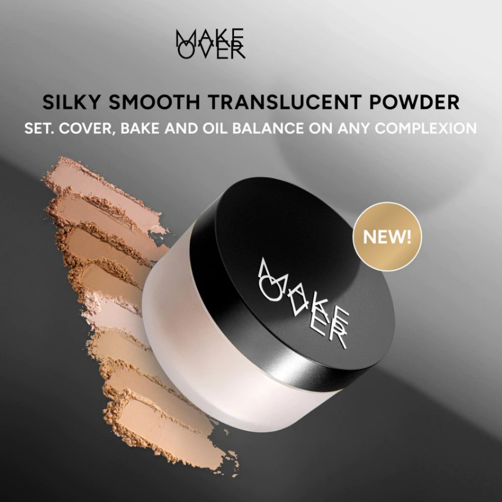 MAKE OVER Silky Smooth Translucent Powder - Bedak Tabur Loose Powder - KEMASAN BARU -30g -  ORI-BPOM