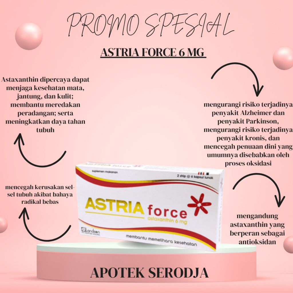 ASTRIA FORCE ASTAXANTHIN 6MG