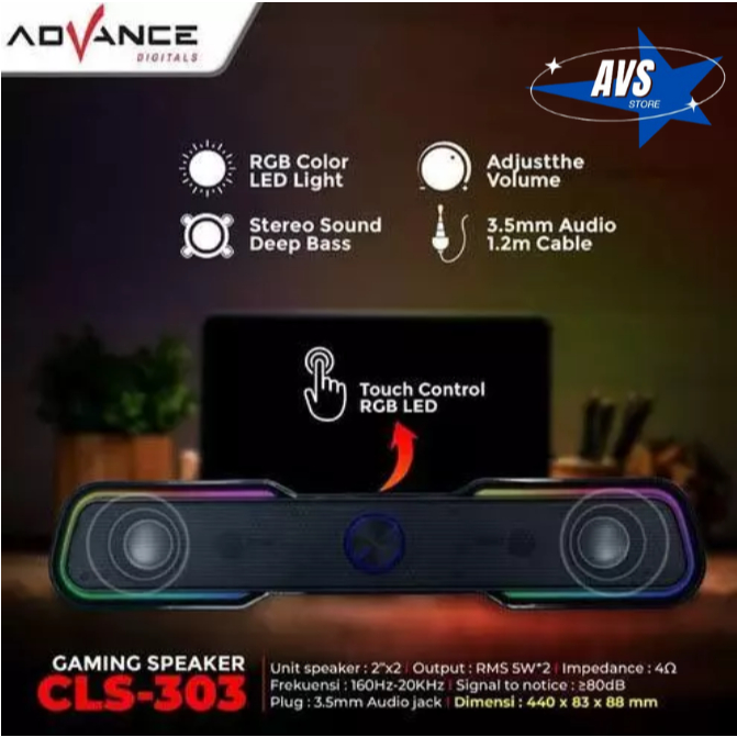 ADVANCE SPEAKER GAMING SOUNDBAR CLS 303