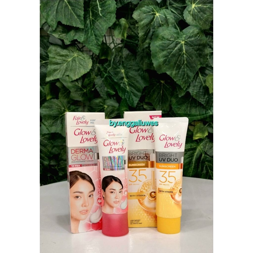PAKET FAIR&LOVELY CREAM&SUNSCREEN/PAKET FAIR & LOVELY GLOW LOVELY/DERMA GLOW/FAIR&LOVELY SUNSCREEN S