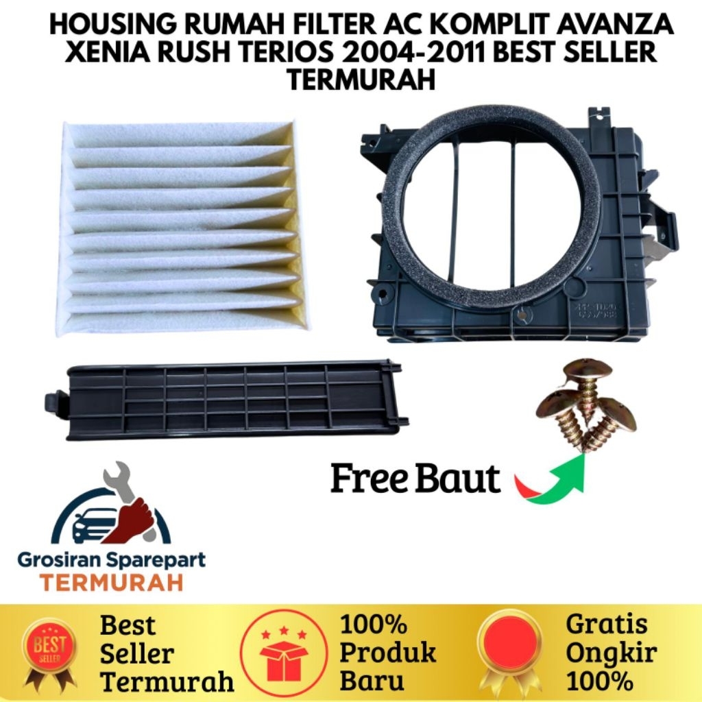 Housing Rumah Filter AC Komplit Avanza Xenia Rush Terios 2004-2011