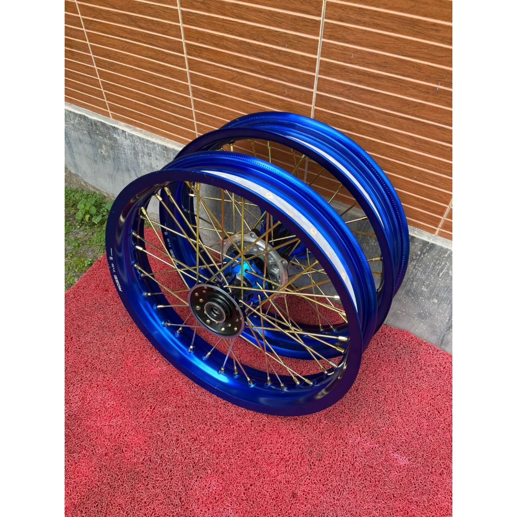 Velg Set WR Ring 17 Ukur 250/300 dan 300/350 Wheelset SUPERMOTO WR155 Tanpa Ban
