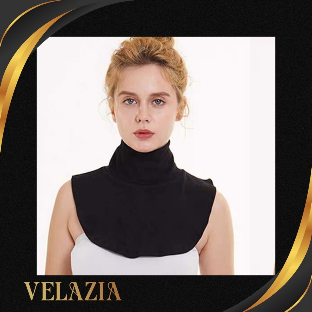 Turtleneck Wanita Bahan Adem Import - Inner leher Hijab, Kerah Palsu Wanita, Turtleneck Hijab