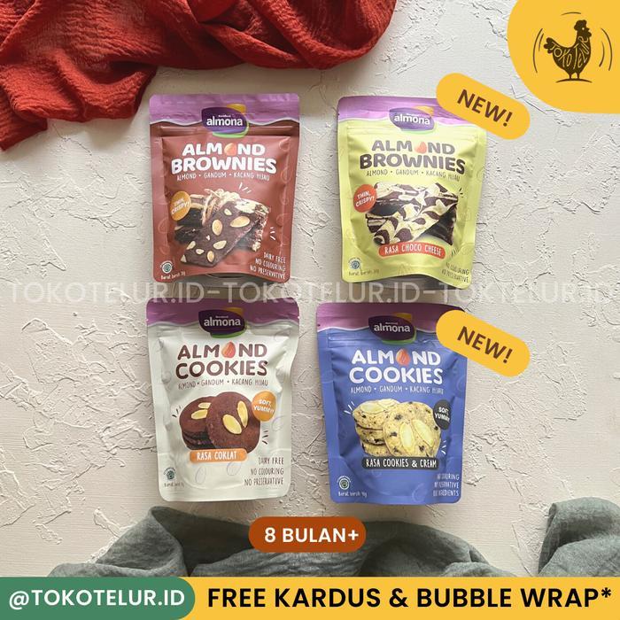 

[oddsolshop] pekanbaru/Almona Almond Brownies & Cookies 50GR 90GR Biskuit Kue Cokelat Kacang Keju