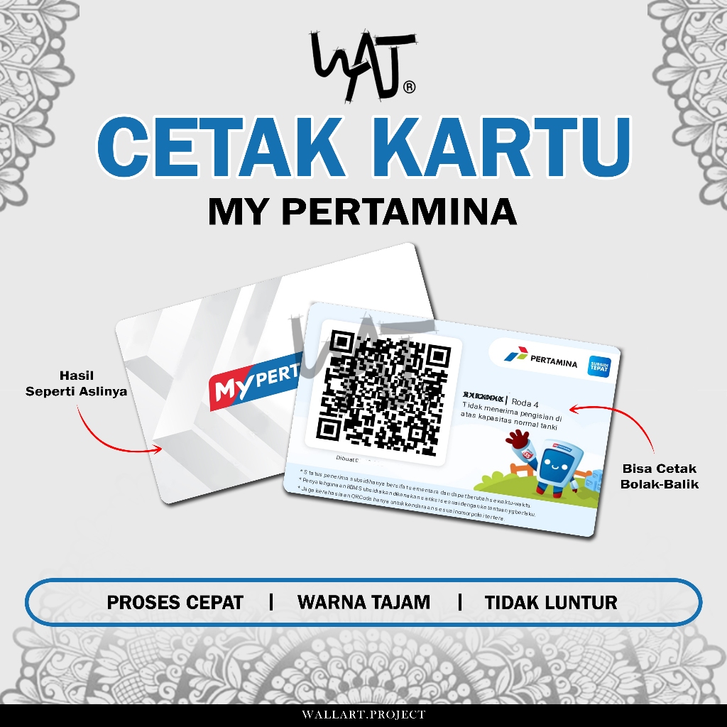 

Cetak ID Card Kartu Digital Fisik Kartu MY PERTAMINA Bisa Satuan Anti Luntur Bahan PVC Tebal 2 SISI