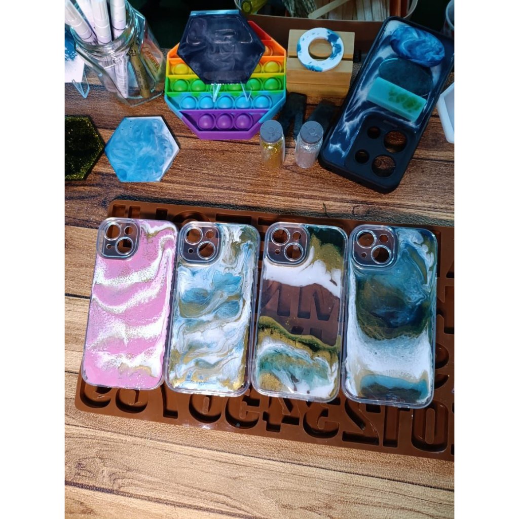 Case iphone 13 resin case custom resin art handmade phonecase case