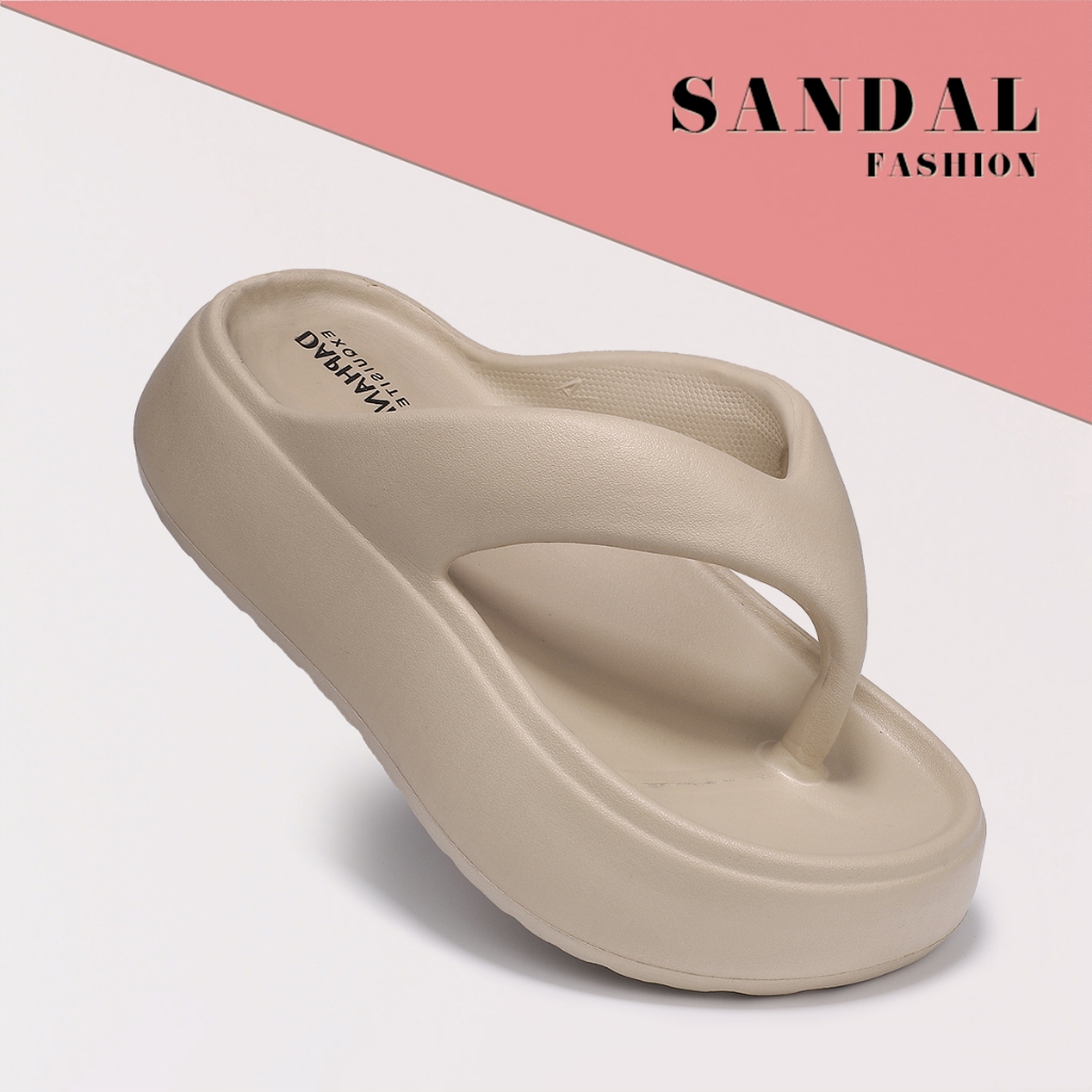 Sandal Jepit Wanita Kekinian Wedges Korea Style Sandal Cewek Terbaru 2025 Sandal Selop Wanita Karet