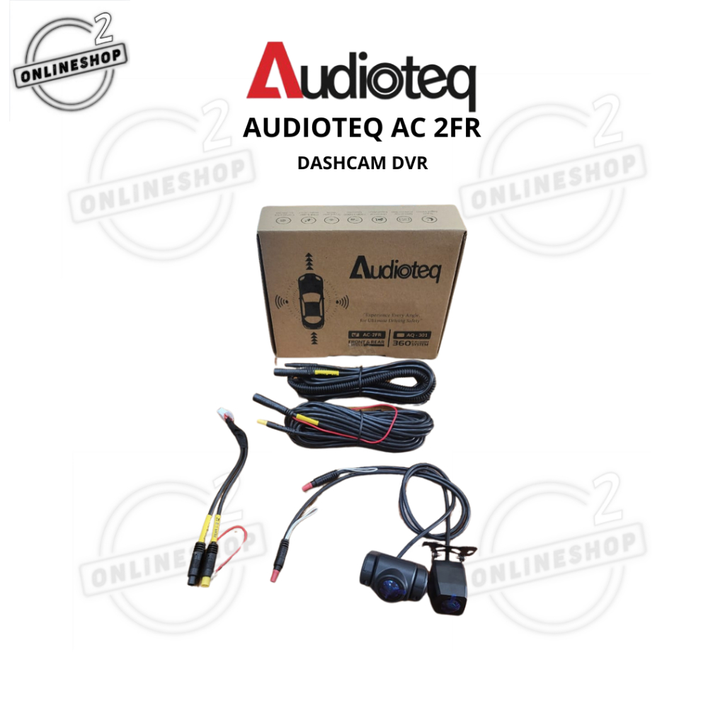 Kamera Mobil Dashcam Depan Belakang DVR untuk Headunit Android support 360 / Dashcam Audioteq AC 2FR