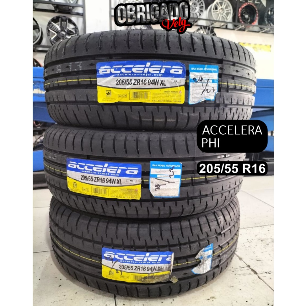 Ban Mobil 205 55 R16 / Ban 205 55 R16 ACCELERA PHI BAN TUBLES RADIAL RING16 NIK 2025