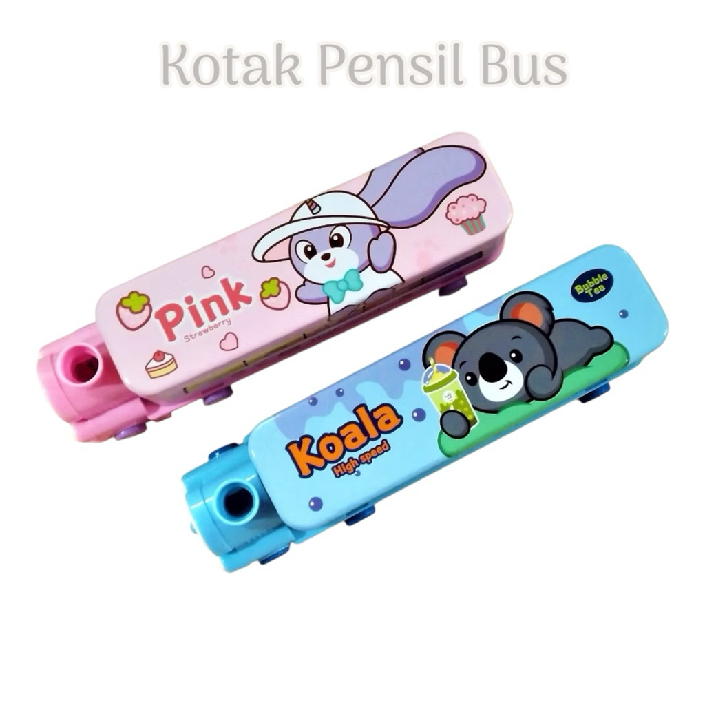 

Kotak Pensil Kaleng 2 Susun + Rautan Pensil B-695 Animal Cute / Tempat Pensil / Pencil Case / Boks Pensil / Box Pen / Tepak Pensil