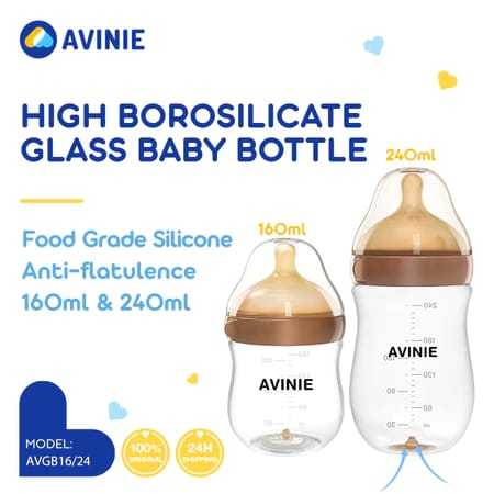 AVINIE Dot Bayi Botol Susu PPSU Anti Kolik Botol Wide Neck Newborn BPA Free AVPP15&26