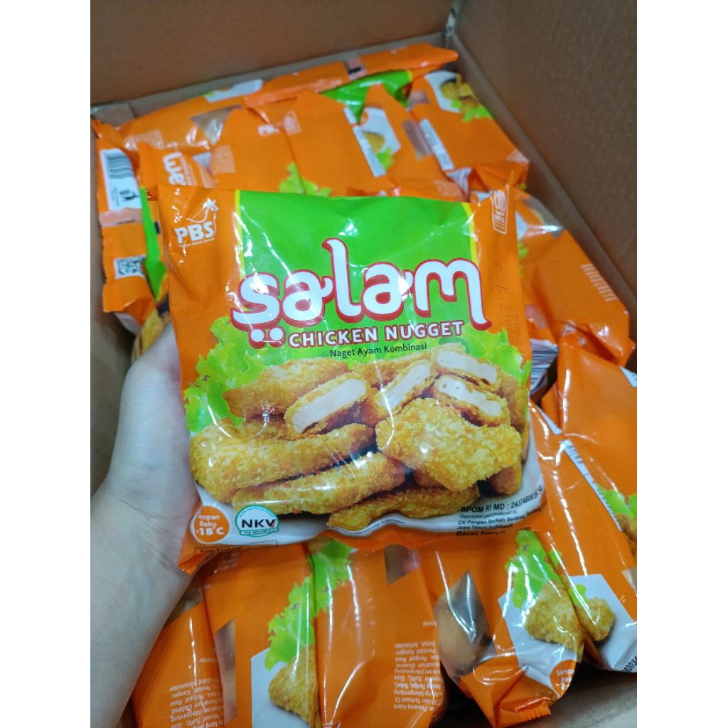

SALAM CHICKEN NUGGET 500GR 1BOX ISI 10PACK